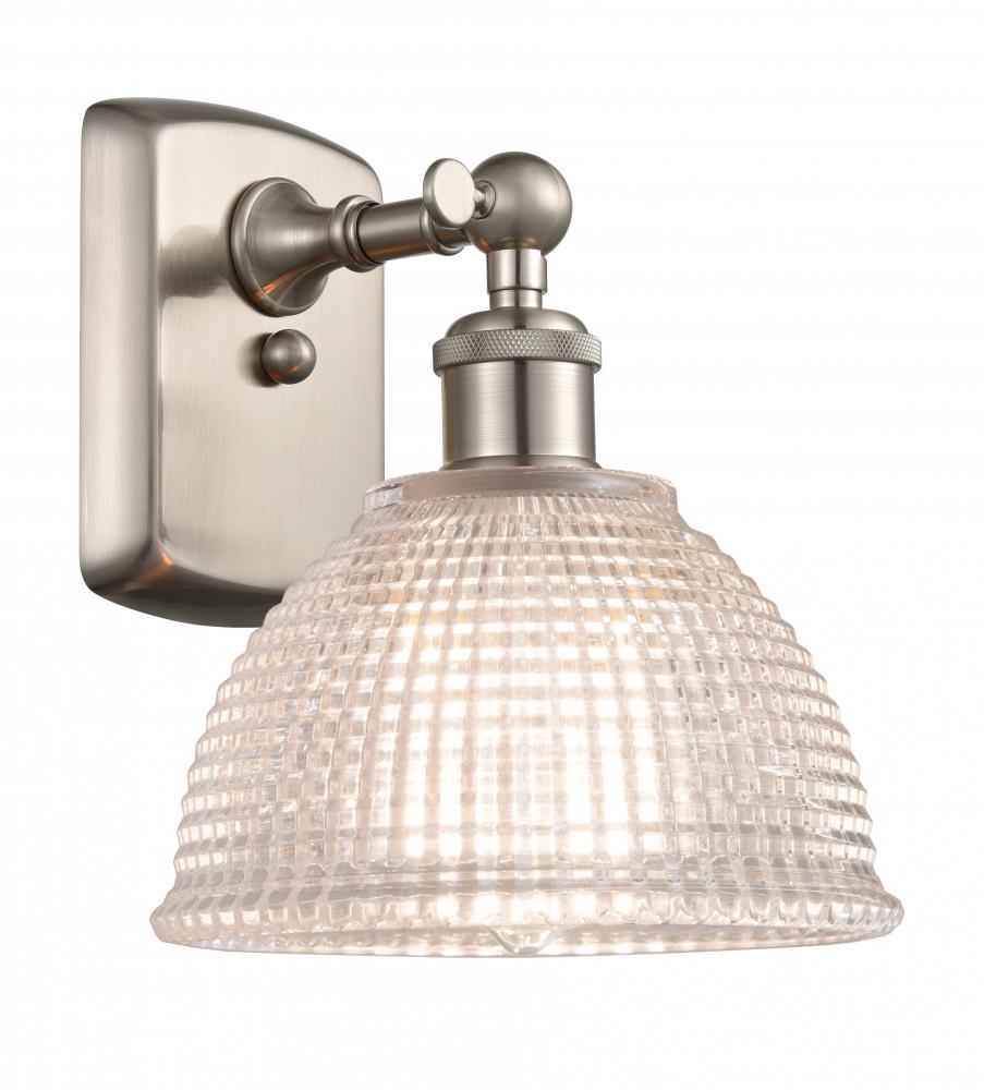 Arietta - 1 Light - 8 inch - Brushed Satin Nickel - Sconce