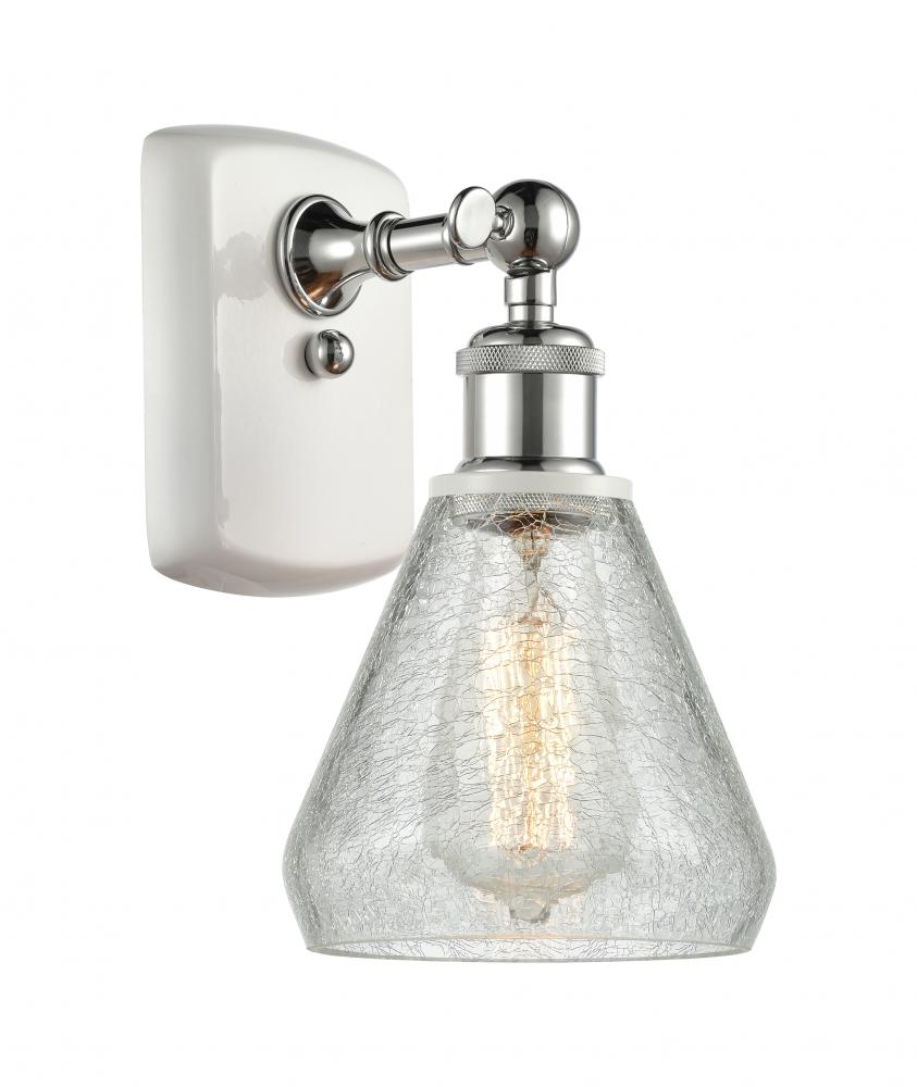 Conesus - 1 Light - 6 inch - White Polished Chrome - Sconce