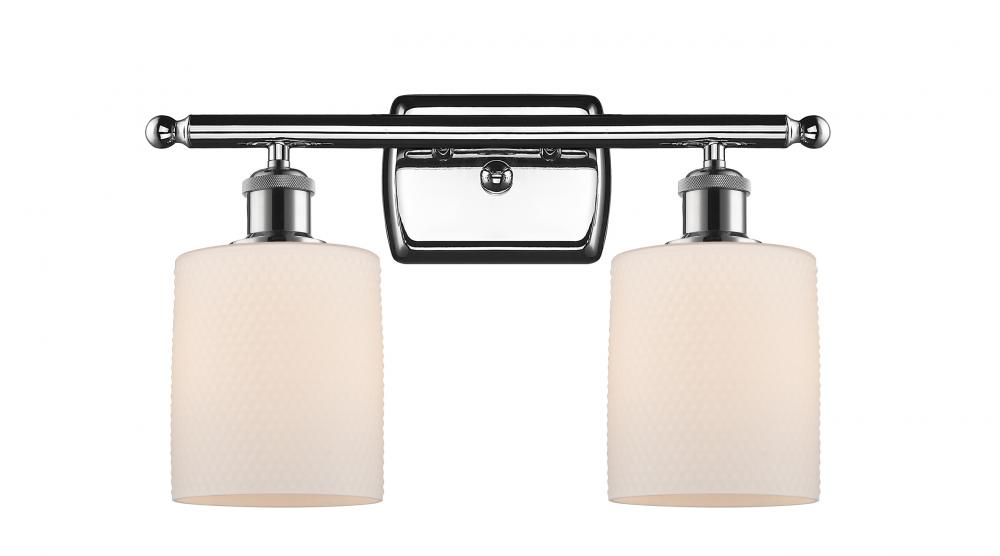 Cobbleskill - 2 Light - 15 inch - Polished Chrome - Bath Vanity Light