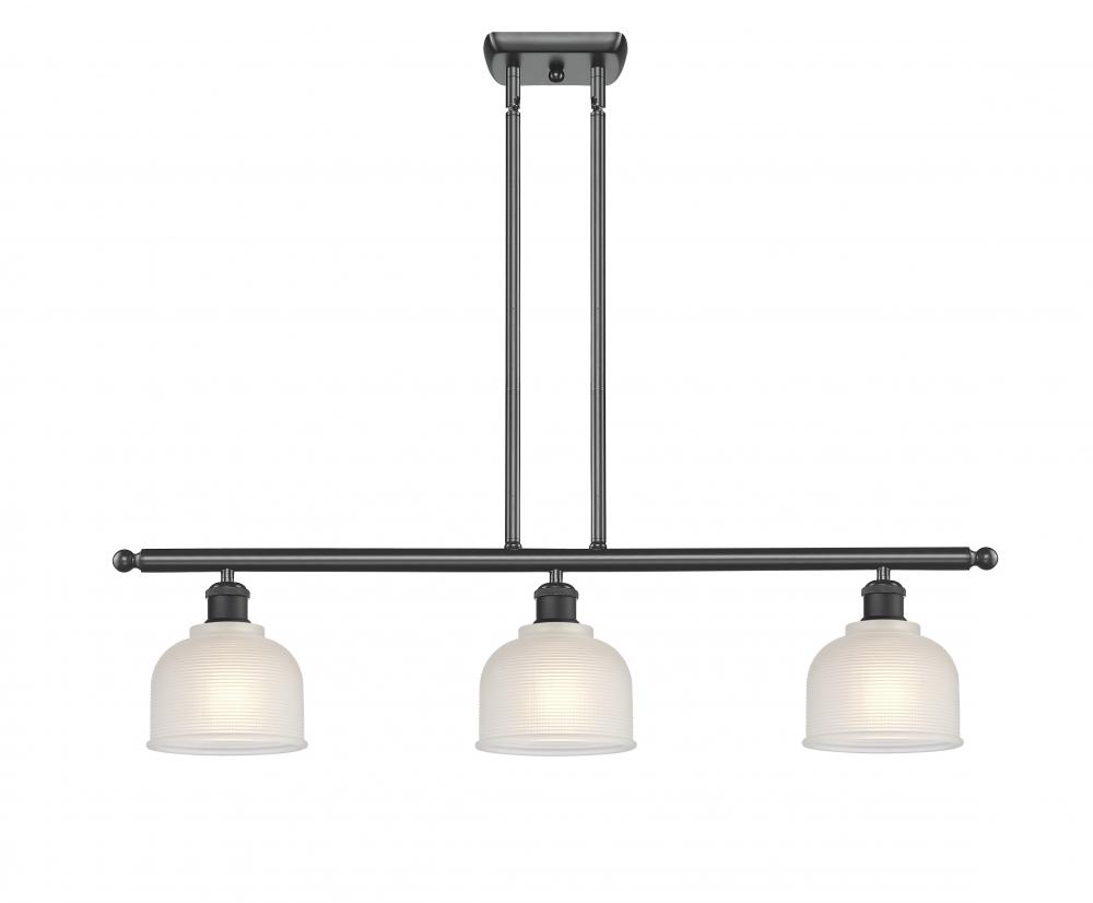 Dayton - 3 Light - 36 inch - Matte Black - Cord hung - Island Light