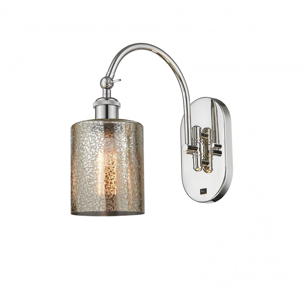 Cobbleskill - 1 Light - 5 inch - Polished Nickel - Sconce