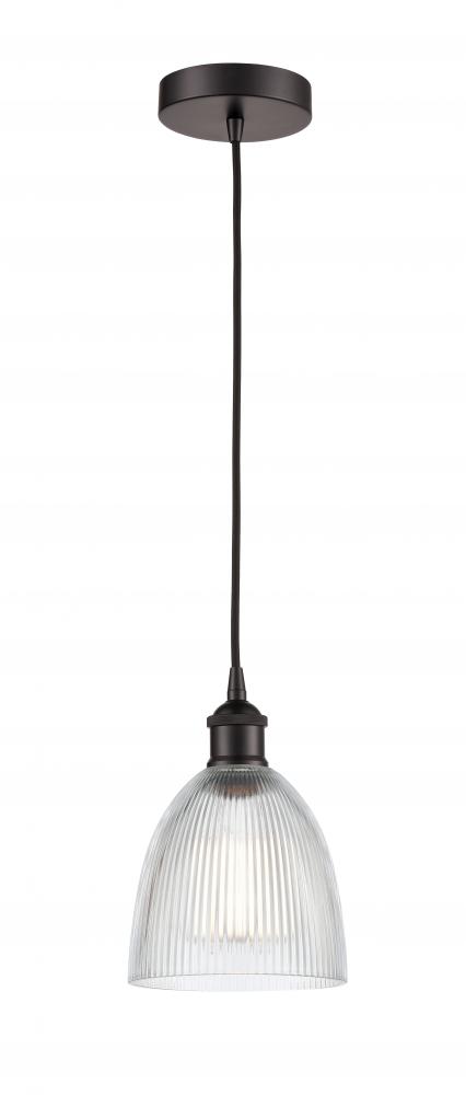 Castile - 1 Light - 6 inch - Oil Rubbed Bronze - Cord hung - Mini Pendant
