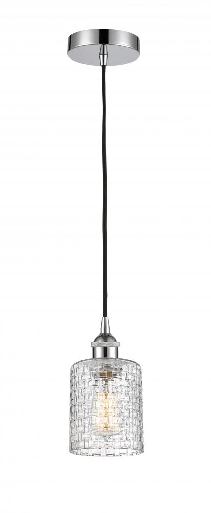 Cobbleskill - 1 Light - 5 inch - Polished Chrome - Cord hung - Mini Pendant