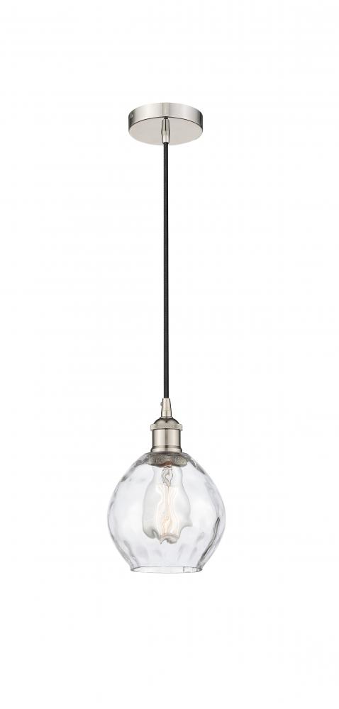 Waverly - 1 Light - 6 inch - Polished Nickel - Cord hung - Mini Pendant