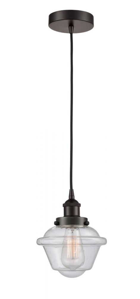 Oxford - 1 Light - 7 inch - Oil Rubbed Bronze - Cord hung - Mini Pendant