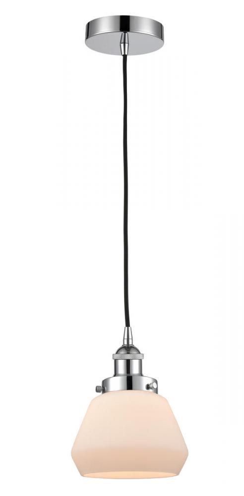 Fulton - 1 Light - 7 inch - Polished Chrome - Cord hung - Mini Pendant