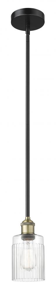 Hadley - 1 Light - 5 inch - Black Antique Brass - Cord hung - Mini Pendant