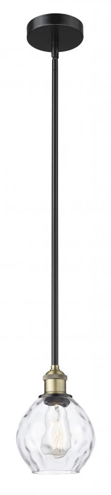 Waverly - 1 Light - 6 inch - Black Antique Brass - Cord hung - Mini Pendant