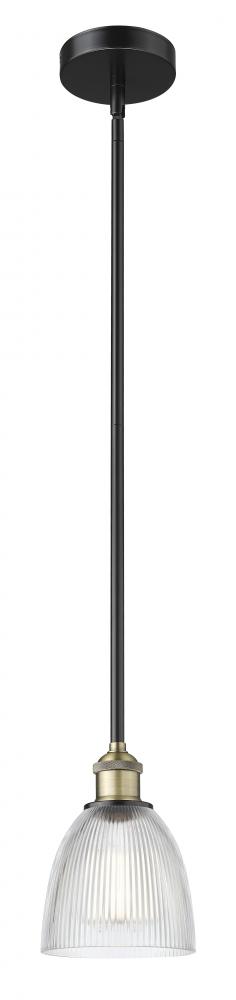 Castile - 1 Light - 6 inch - Black Antique Brass - Cord hung - Mini Pendant