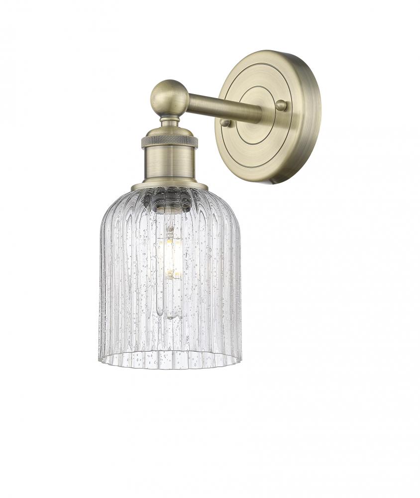 Bridal Veil - 1 Light - 5 inch - Antique Brass - Sconce