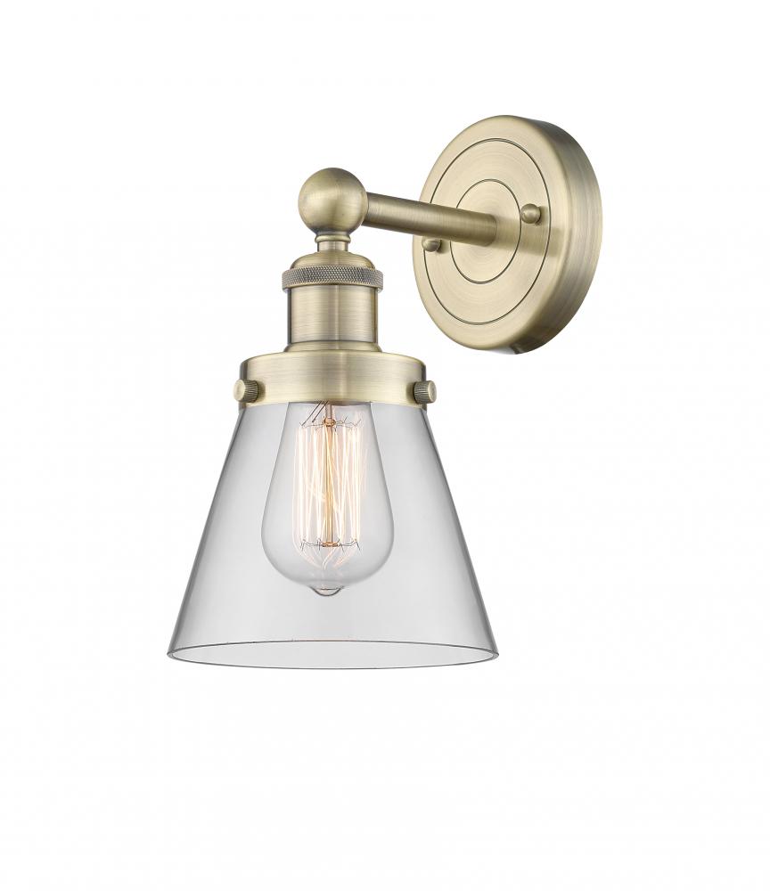 Cone - 1 Light - 6 inch - Antique Brass - Sconce