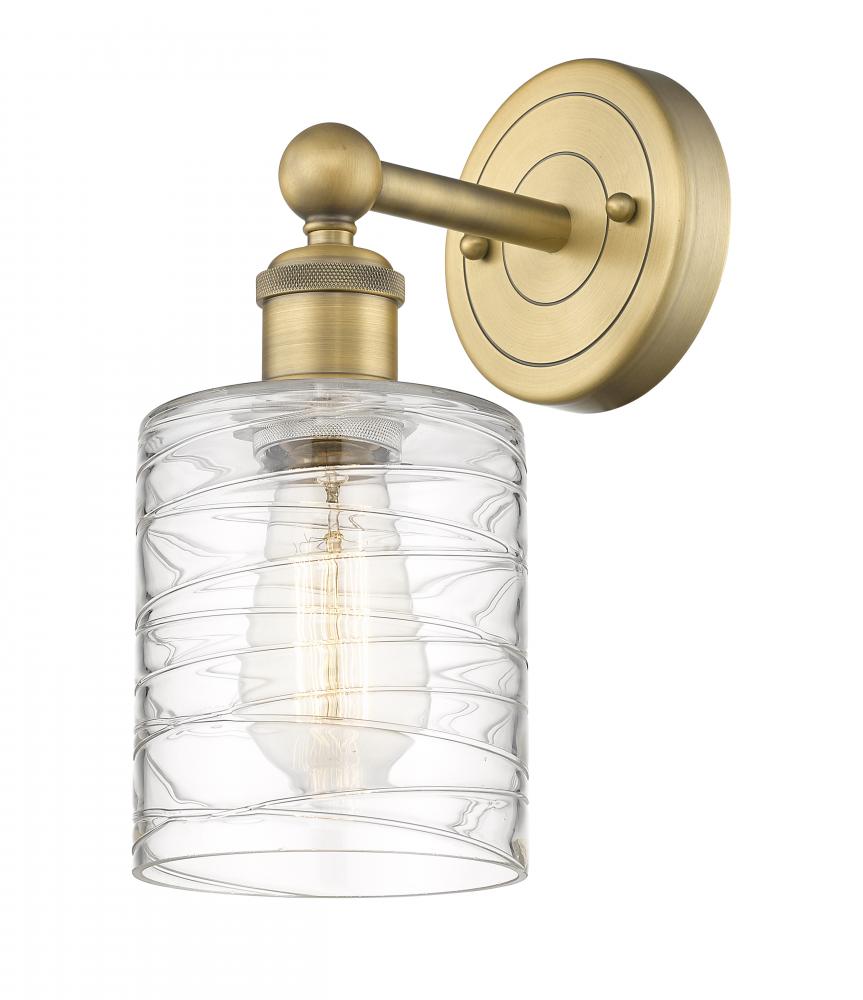 Cobbleskill - 1 Light - 5 inch - Brushed Brass - Sconce