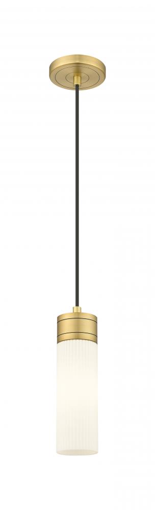 Boreas - 1 Light - 3 inch - Brushed Brass - Cord Hung - Mini Pendant