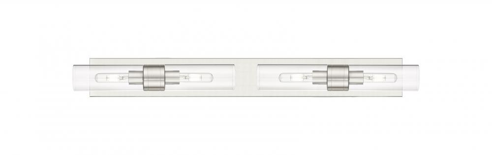 Boreas - 4 Light - 39 inch - Satin Nickel - Bath Vanity Light