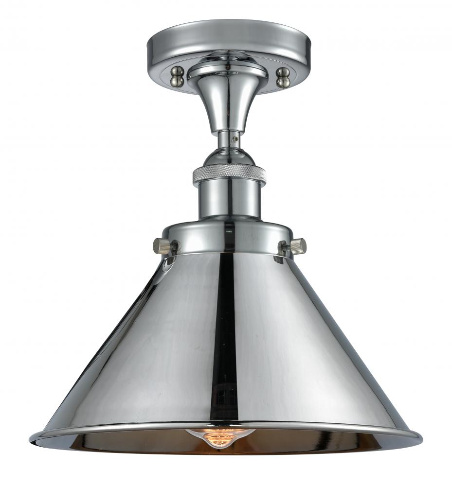 Briarcliff - 1 Light - 10 inch - Polished Chrome - Semi-Flush Mount