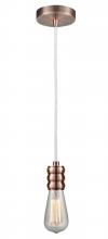 Innovations Lighting 100AC-10W-5AC - Gatsby - 1 Light - 2 inch - Antique Copper - Cord hung - Mini Pendant