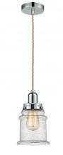 Innovations Lighting 100PC-10RE-0H-PC-G184 - Whitney - 1 Light - 8 inch - Polished Chrome - Cord hung - Mini Pendant