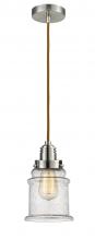 Innovations Lighting 100SN-10CR-2H-SN-G184 - Winchester - 1 Light - 8 inch - Satin Nickel - Cord hung - Mini Pendant