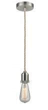 Innovations Lighting 100SN-10RE-0SN - Whitney - 1 Light - 2 inch - Satin Nickel - Cord hung - Mini Pendant