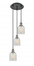 Innovations Lighting 113B-3P-BAB-G2511 - Caledonia - 3 Light - 12 inch - Black Antique Brass - Cord Hung - Multi Pendant