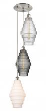 Innovations Lighting 113B-3P-SN-G670-MU - Cascade - 3 Light - 15 inch - Brushed Satin Nickel - Cord hung - Multi Pendant