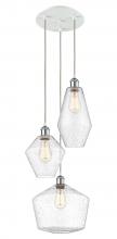 Innovations Lighting 113B-3P-WPC-G654-MU - Cindyrella - 3 Light - 17 inch - White Polished Chrome - Cord hung - Multi Pendant