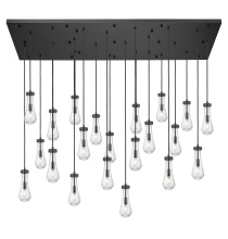 Innovations Lighting 172BK-451-1P-BK-G451-4SDY - Owego - 21 Light - 71 inch - Brushed Matte Black - Multi Pendant