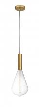 Innovations Lighting 198-1P-SG-BB164LED - Edison - 1 Light - 7 inch - Satin Gold - Cord hung - Mini Pendant