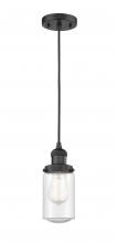 Innovations Lighting 201C-BK-G314 - Dover - 1 Light - 5 inch - Matte Black - Cord hung - Mini Pendant