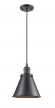 Innovations Lighting 201C-OB-M13-OB - Appalachian - 1 Light - 8 inch - Oil Rubbed Bronze - Cord hung - Mini Pendant