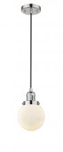 Innovations Lighting 201C-PN-G201-6 - Beacon - 1 Light - 6 inch - Polished Nickel - Cord hung - Mini Pendant