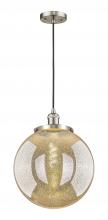 Innovations Lighting 201C-SN-G208-14 - Beacon - 1 Light - 14 inch - Brushed Satin Nickel - Cord hung - Mini Pendant