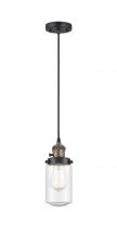 Innovations Lighting 201CSW-BAB-G314 - Dover - 1 Light - 5 inch - Black Antique Brass - Cord hung - Mini Pendant