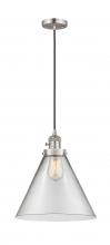 Innovations Lighting 201CSW-SN-G42-L - Cone - 1 Light - 12 inch - Brushed Satin Nickel - Cord hung - Mini Pendant