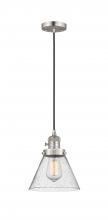 Innovations Lighting 201CSW-SN-G44 - Cone - 1 Light - 8 inch - Brushed Satin Nickel - Cord hung - Mini Pendant