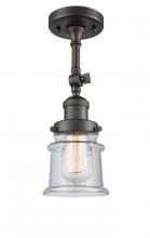 Innovations Lighting 201F-OB-G184S - Canton - 1 Light - 5 inch - Oil Rubbed Bronze - Adjustable Semi-Flush Mount