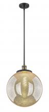 Innovations Lighting 201S-BAB-G208-16 - Beacon - 1 Light - 16 inch - Black Antique Brass - Stem Hung - Pendant