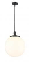 Innovations Lighting 201S-BK-G201-14-LED - Beacon - 1 Light - 14 inch - Matte Black - Stem Hung - Pendant