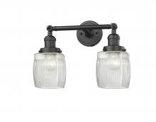 Innovations Lighting 208-OB-G302 - Colton - 2 Light - 16 inch - Oil Rubbed Bronze - Adjustable Bath Vanity Light