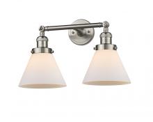 Innovations Lighting 208-SN-G41-LED - Cone - 2 Light - 18 inch - Brushed Satin Nickel - Adjustable Bath Vanity Light
