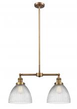 Innovations Lighting 209-BB-G222 - Seneca Falls - 2 Light - 21 inch - Brushed Brass - Stem Hung - Island Light