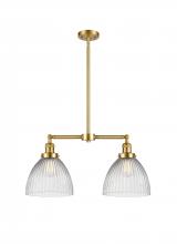 Innovations Lighting 209-SG-G222 - Seneca Falls - 2 Light - 21 inch - Satin Gold - Stem Hung - Island Light