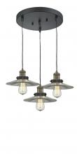 Innovations Lighting 211/3-BAB-G2 - Halophane 3 Light Multi-Pendant