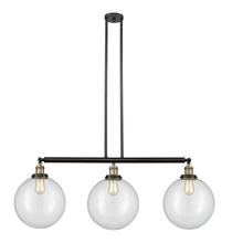 Innovations Lighting 213-BAB-G202-12 - Beacon - 3 Light - 44 inch - Black Antique Brass - Stem Hung - Adjustable Island Light
