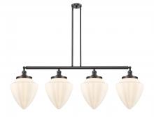 Innovations Lighting 214-OB-G661-12 - Bullet - 4 Light - 50 inch - Oil Rubbed Bronze - Stem Hung - Island Light