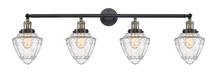 Innovations Lighting 215-BAB-G664-7 - Bullet - 4 Light - 46 inch - Black Antique Brass - Adjustable Bath Vanity Light