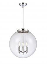Innovations Lighting 221-3S-PC-G202-16-LED - Beacon - 3 Light - 16 inch - Polished Chrome - Cord hung - Pendant