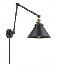 Innovations Lighting 238-BAB-M10-BK - Briarcliff - 1 Light - 10 inch - Black Antique Brass - Swing Arm