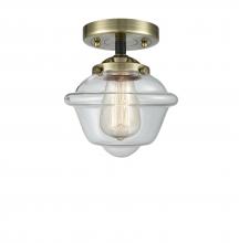 Innovations Lighting 284-1C-BAB-G532 - Oxford - 1 Light - 8 inch - Black Antique Brass - Semi-Flush Mount