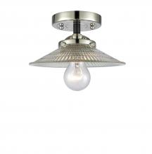 Innovations Lighting 284-1C-BPN-G2 - Halophane 1 Light Semi-Flush Mount